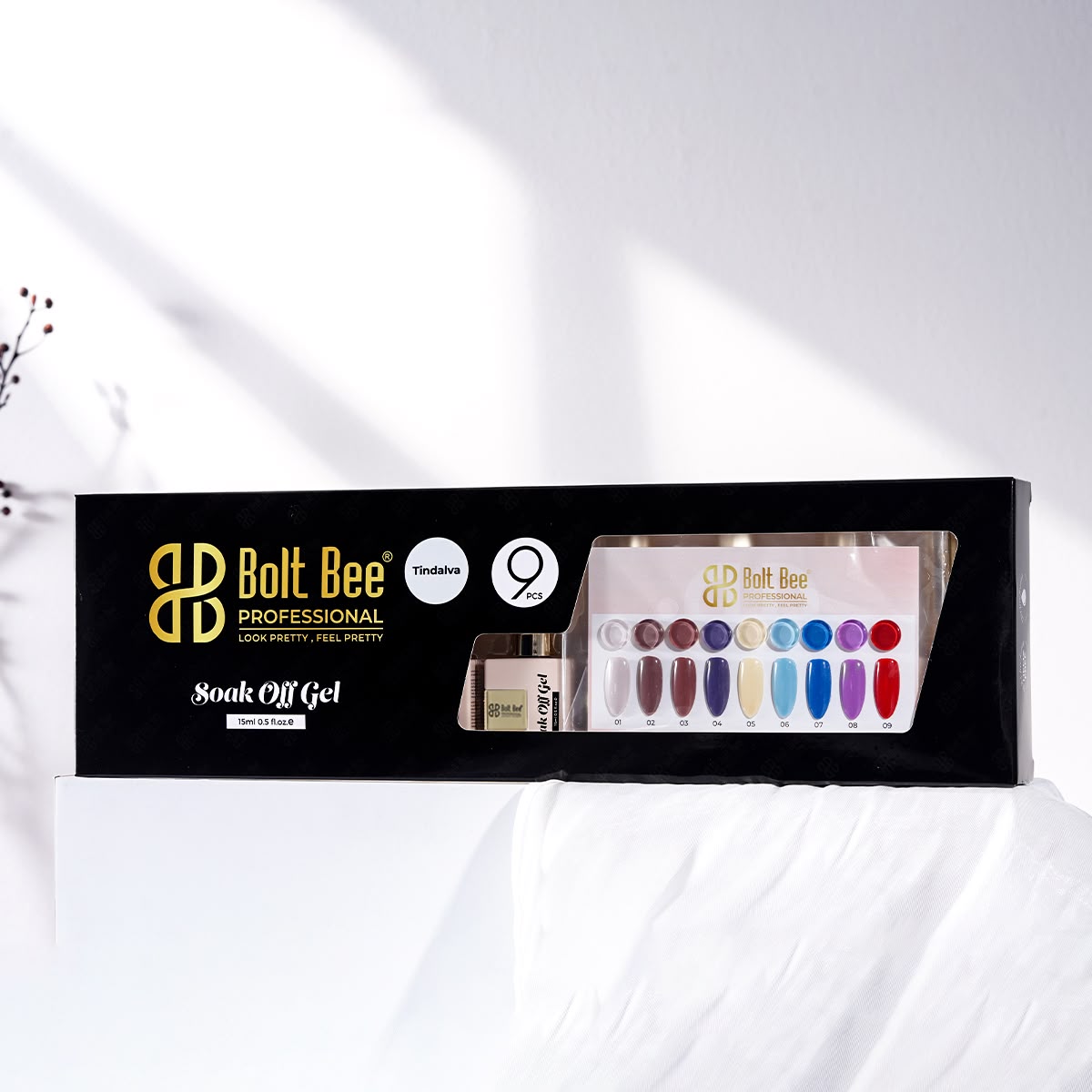 Boltbee 9pc Gel Polish Kit - TPO HEMA FREE - 15ML Superior Quality