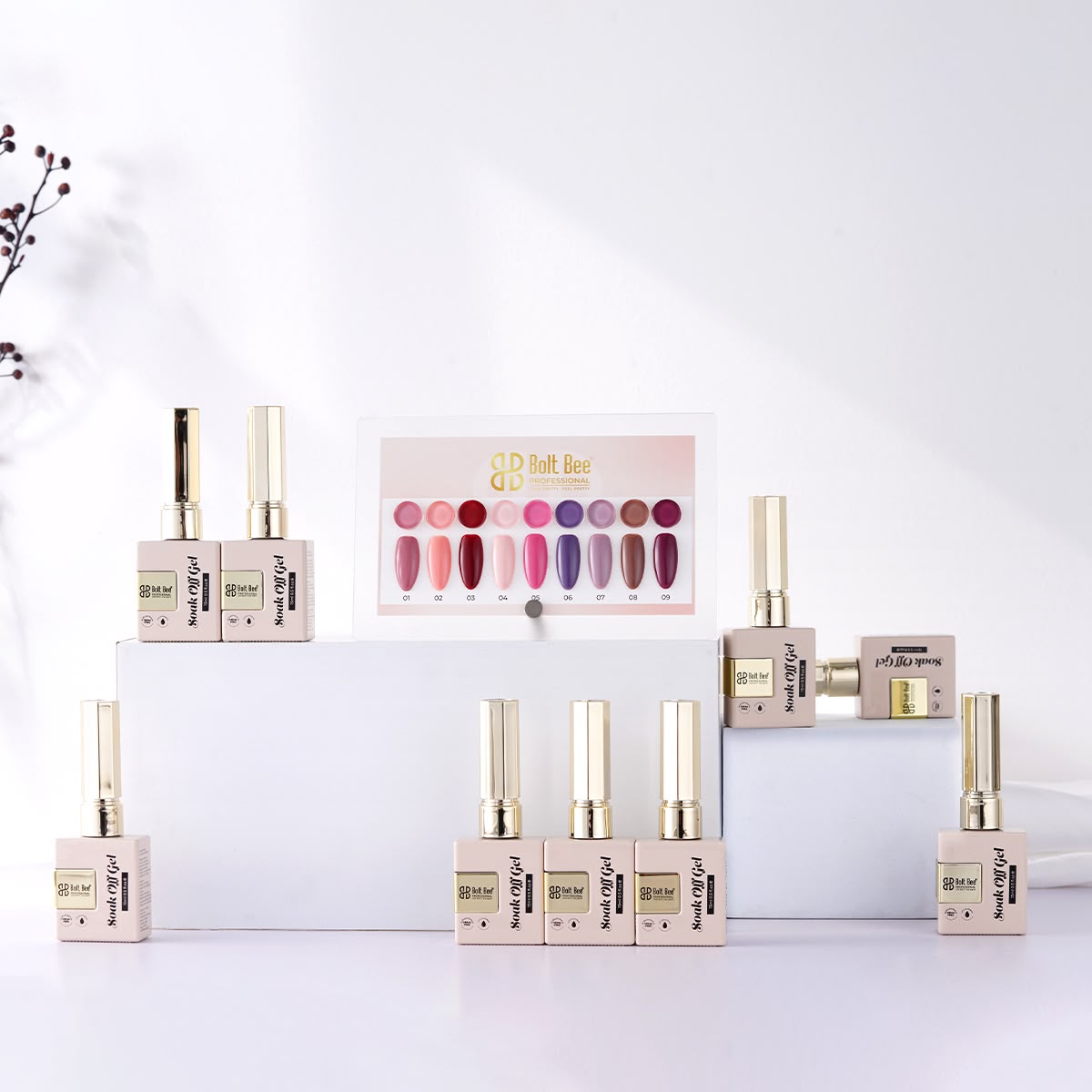 Boltbee 9pc Gel Polish Kit - TPO HEMA FREE - 15ML Superior Quality