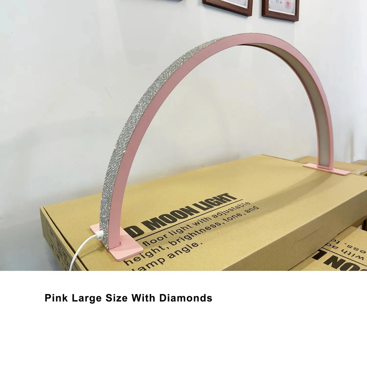 Table Moon Light/ Lamp With Diamonds Big Size 76x40x6 CM
