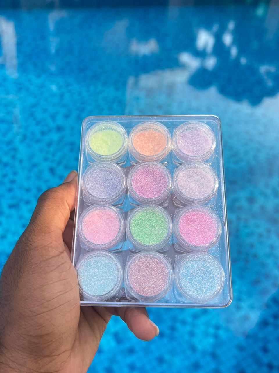 Sugar Glitter Powder 12 Pot Box High Quality
