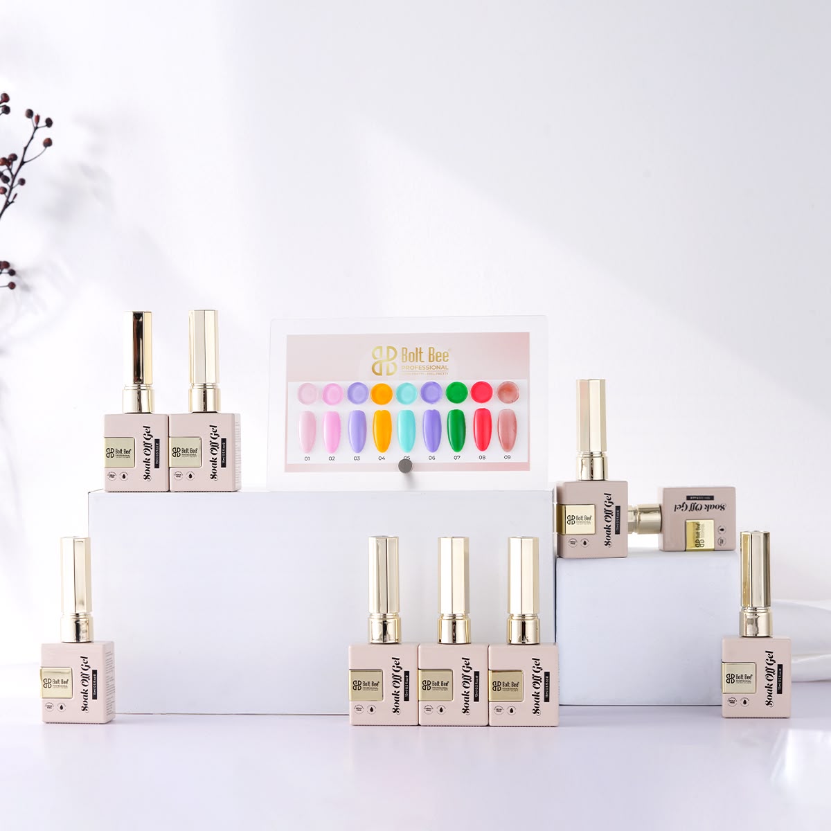Boltbee 9pc Gel Polish Kit - TPO HEMA FREE - 15ML Superior Quality