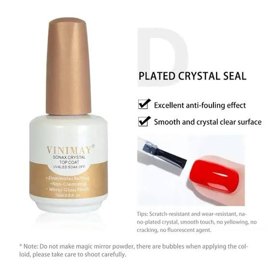 Vinimay Sonax Crystal Top Coat -15ML Superior Quality