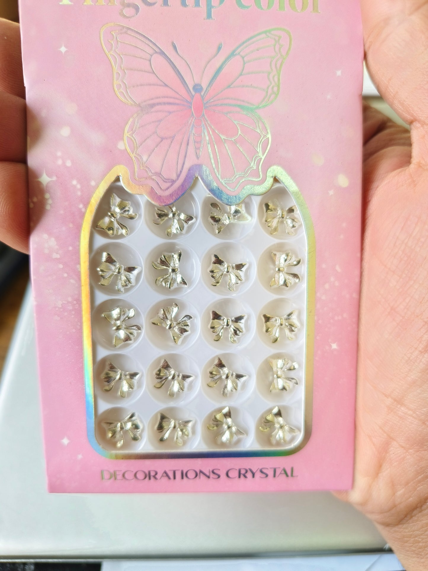Nail Charms - Butterfly & Bow 24pc Pack