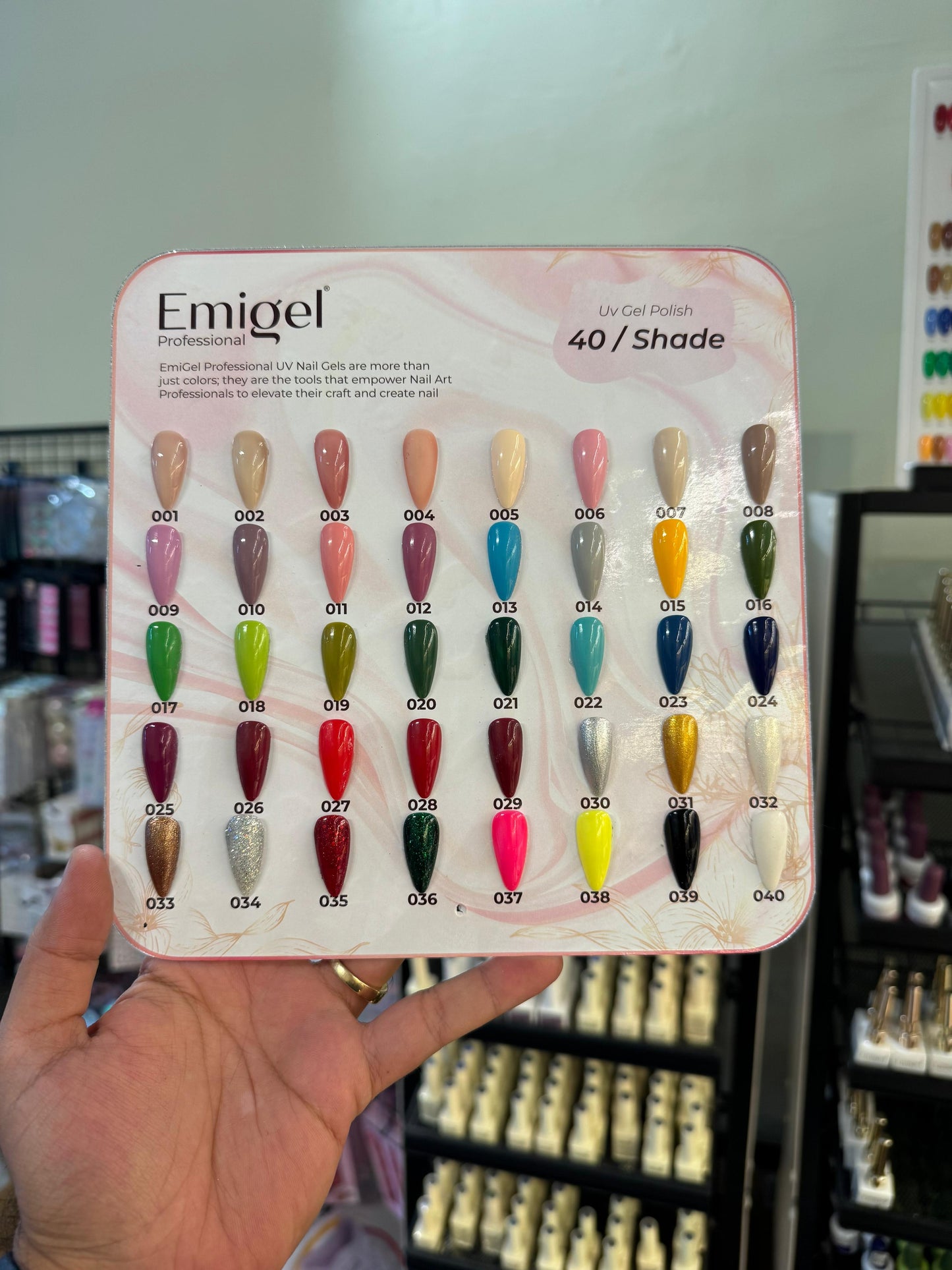 Emigel 45pc Gel Polish Kit - 7.5ML With Shade Card
