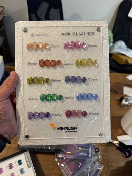 Venalisa Nor Glass Cat Eye Set- 10pc- 15ML Each