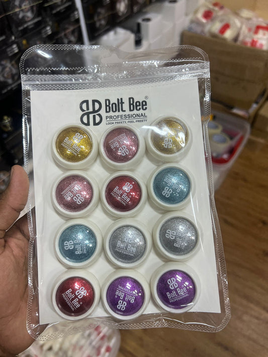 Boltbee 12pc Full Cover Metallic Chrome Set
