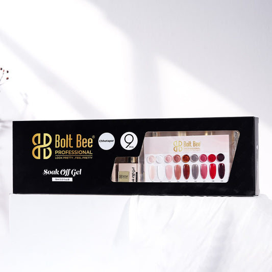 Boltbee 9pc Gel Polish Kit - TPO HEMA FREE - 15ML Superior Quality
