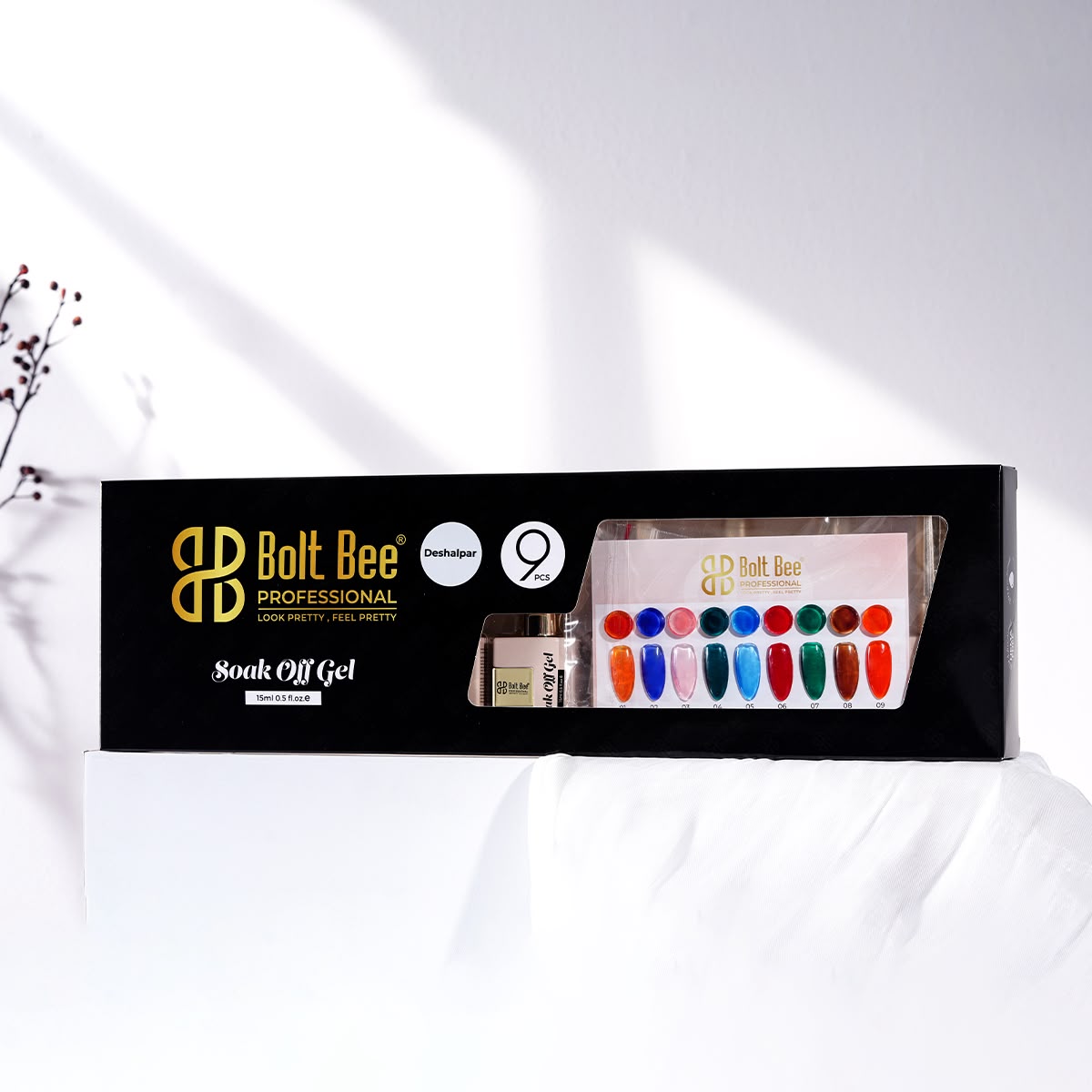 Boltbee 9pc Gel Polish Kit - TPO HEMA FREE - 15ML Superior Quality