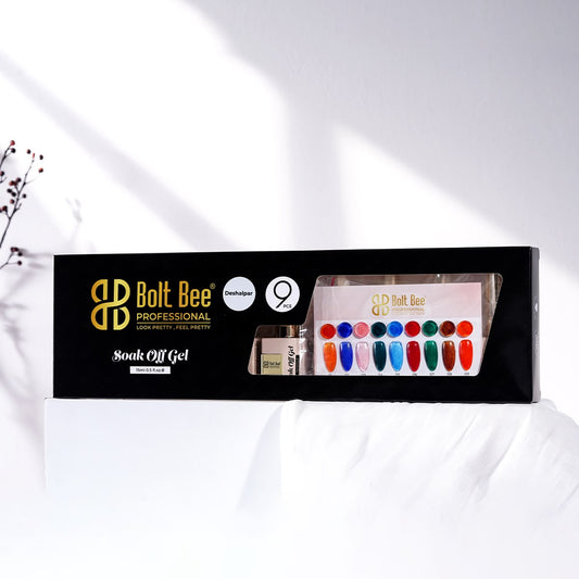 Boltbee 9pc Gel Polish Kit - TPO HEMA FREE - 15ML Superior Quality