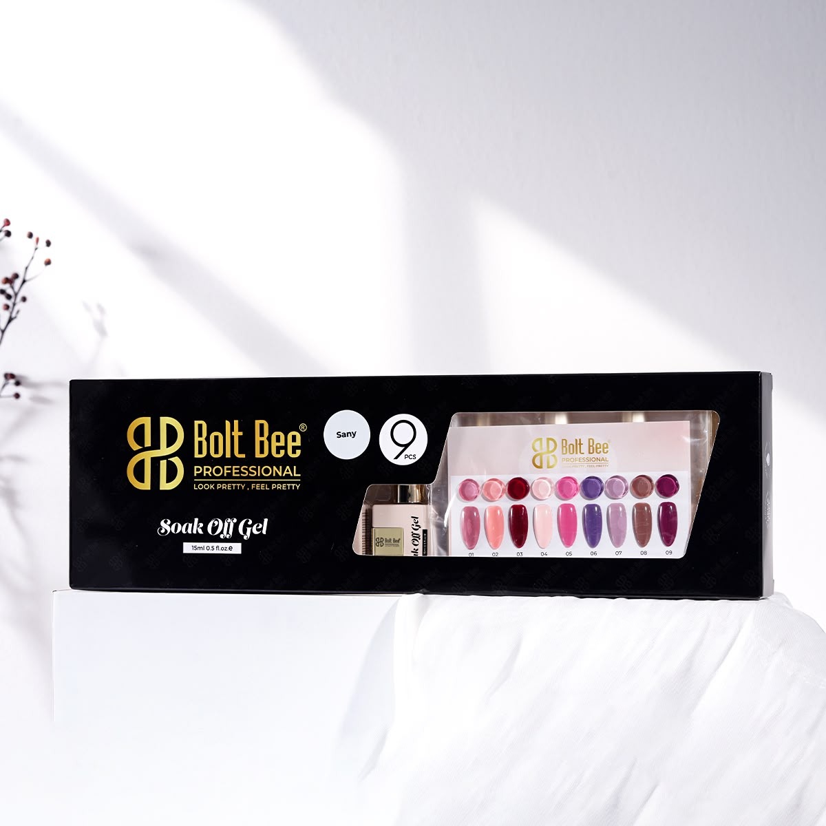 Boltbee 9pc Gel Polish Kit - TPO HEMA FREE - 15ML Superior Quality