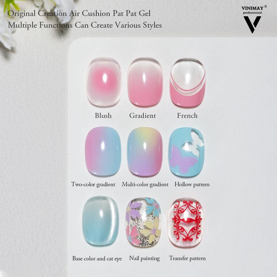 Vinimay 24 Pot Pat Gel With Ombre Sponge & Claw