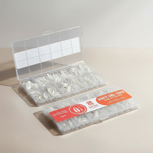 Boltbee Medium Almond 600pc Soft Gel Tip Box