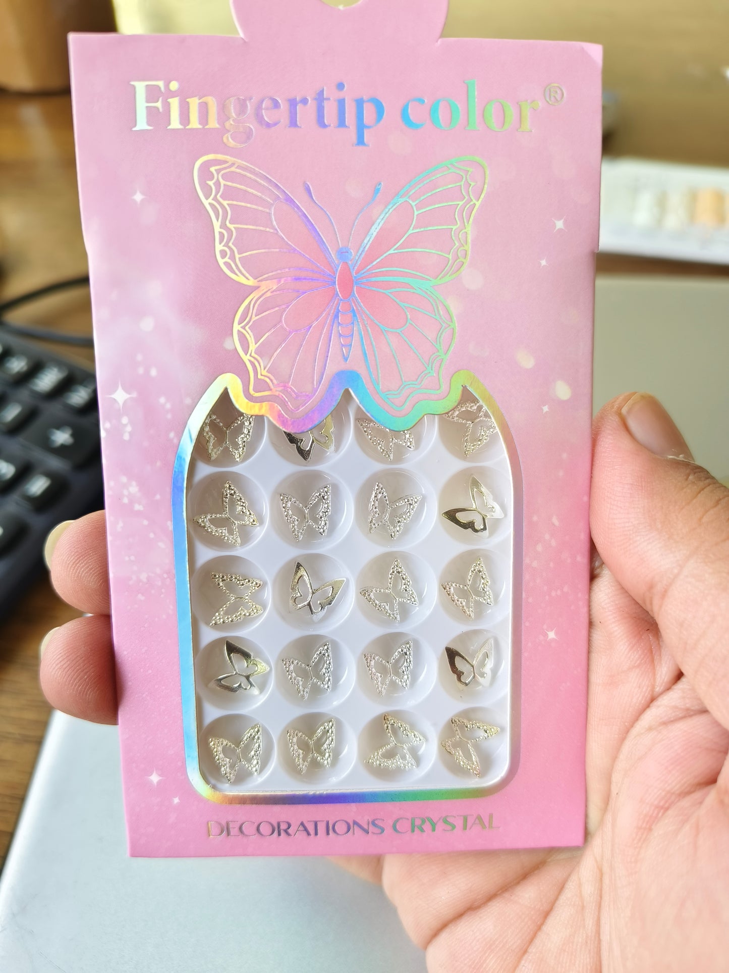 Nail Charms - Butterfly & Bow 24pc Pack